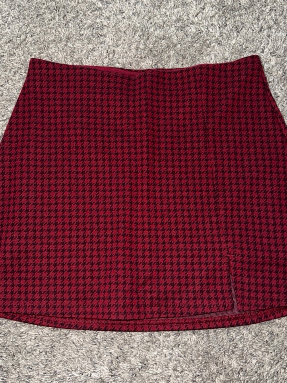 Women’s Red Plaid Mini Skort